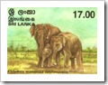 Ceylon Stamps On Asian Elephant